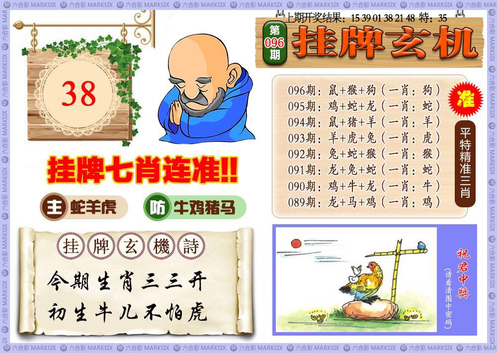 096期挂牌玄机[图]